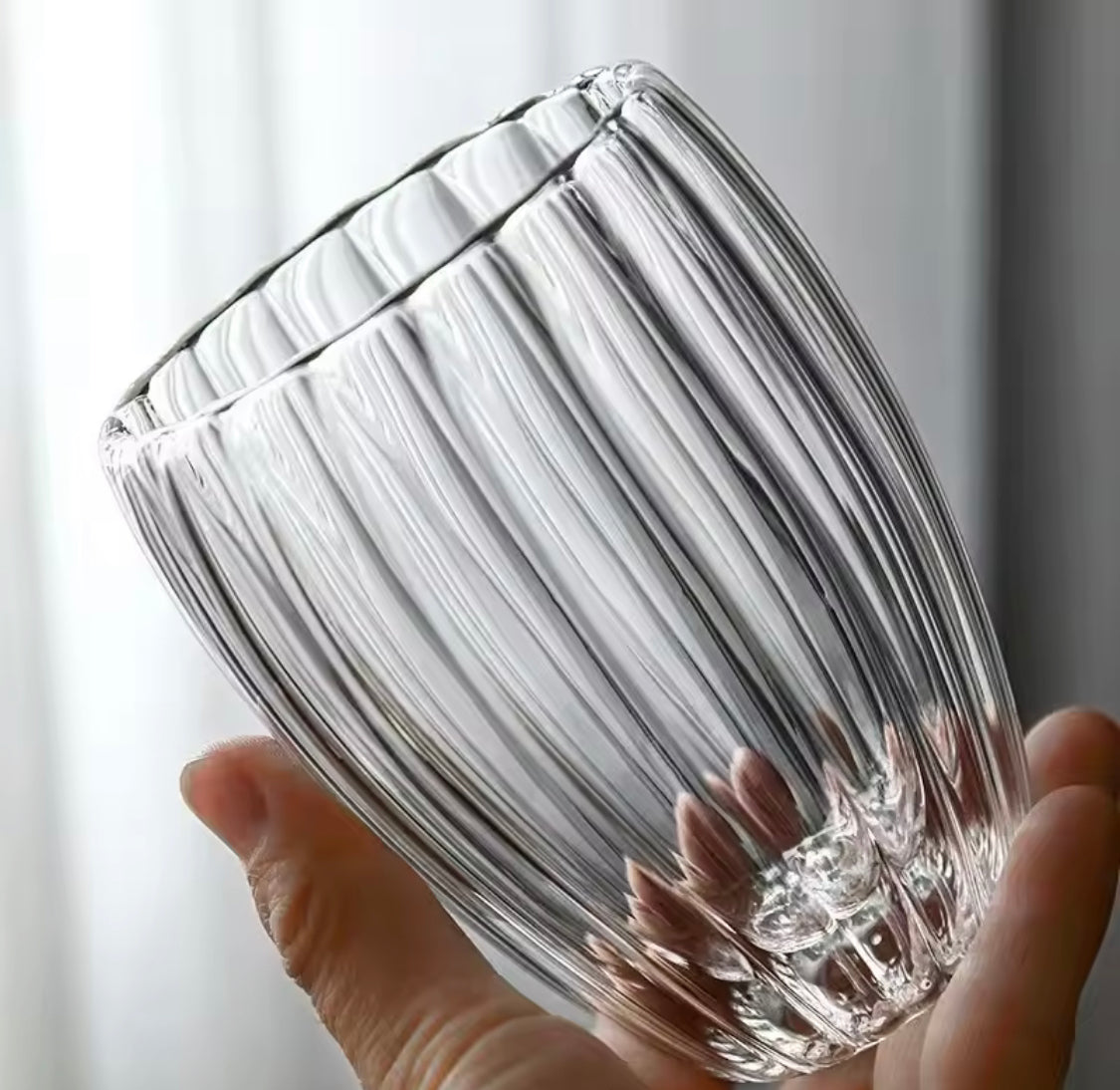 350ml Ripple Glass Coffee Mug, Double Wall Tea Milk Cup, Heat Resistant Juice Mug 350ml Ripple Glass Coffee Mug, Double Wall Tea Milk Cup, Heat Resistant Juice Mug